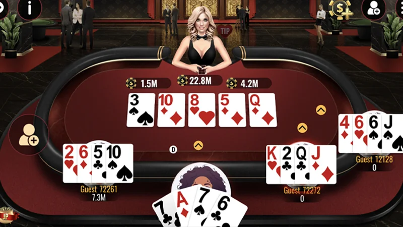 Game bài Poker online - Community card